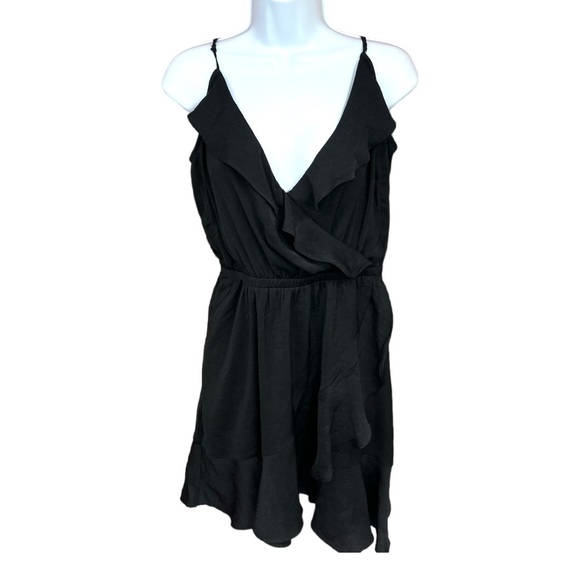 Sz M Express Black Spaghetti Strap Dress - Picture 3 of 7